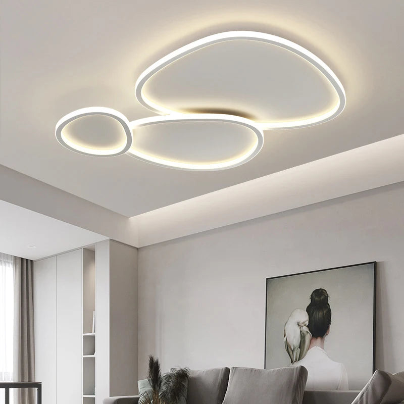 Modern LED Ceiling Chandelier Lamp - Stylish Lighting Fixture for Living, Dining, and Children's Study Rooms