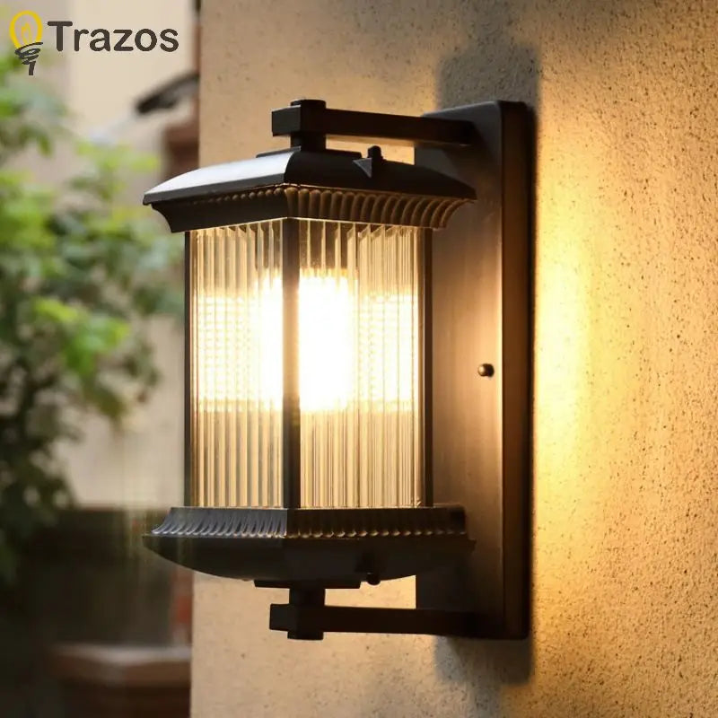 Contemporary Outdoor Aisle Wall Light – Modern Villa & Garden Fixture