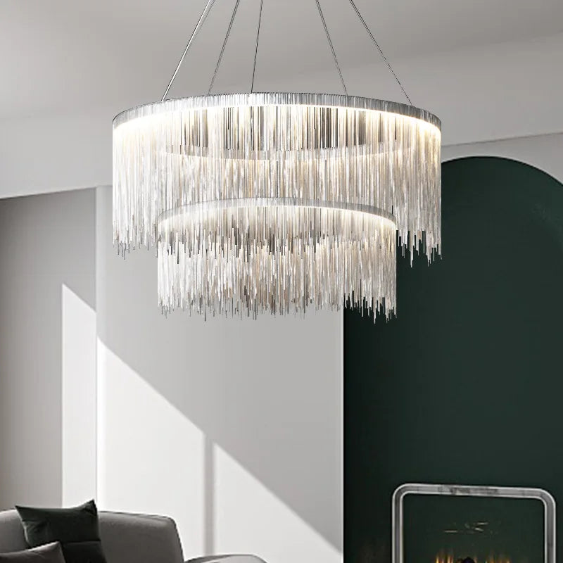 Postmodern Bohemian Pendant Light Tassel Contracted Hanging Light