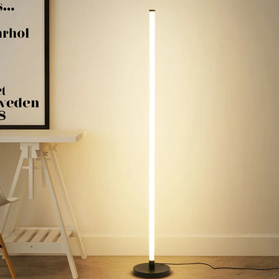 Modern LED Floor Lamp - Long Strip Vertical Lighting for Bedroom, Living Room, and Study