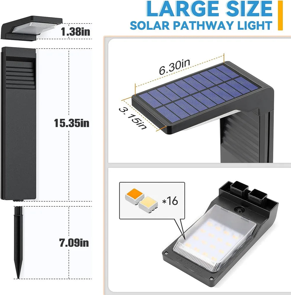 Garden Solar Lawn Lights: Outdoor Decoration for Pathways and Landscapes