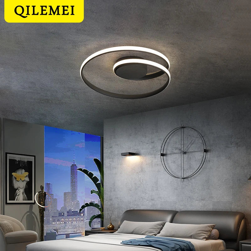 Living Room Ceiling Light Aluminum Lighting Fixtures Modern Ceiling Mounted  Nordic Creative Bedroom Lights New LED Study Lamp