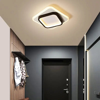 Modern LED Ceiling Lamp - Square Ceiling Light Fixture for Living Room, Stair, Aisle, and More