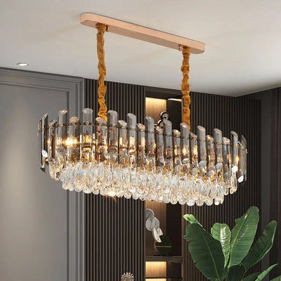 Modern Crystal Luxury LED Chandeliers - Elegant Lighting Fixture for Living, Dining, and Bedrooms