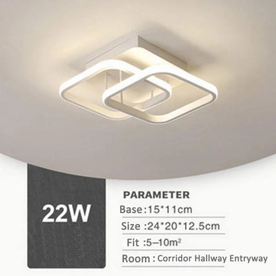 Modern LED Ceiling Light – Surface Mounted Lamp for Home, Kitchen, Loft, Corridor, and Balcony