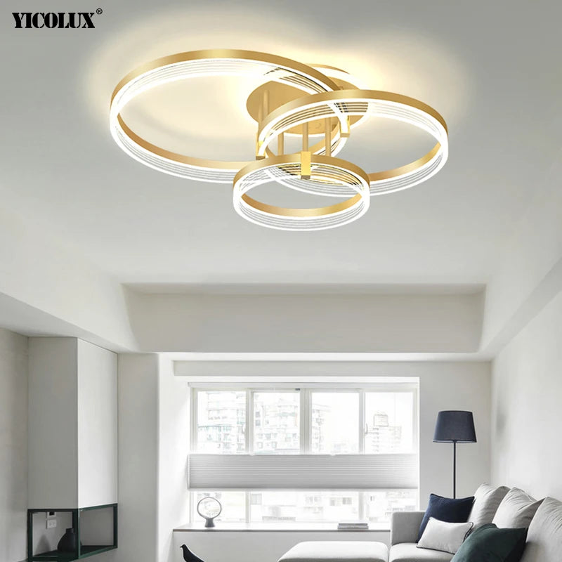 Modern LED Chandelier Lights - Dimmable Pendant Lamps for Living Room, Dining Room, Bedroom, Hall, Bar