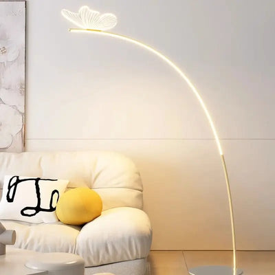 Nordic Minimalist Butterfly Floor Lamp – Luxury LED Vertical Lamp for Living Room and Bedroom