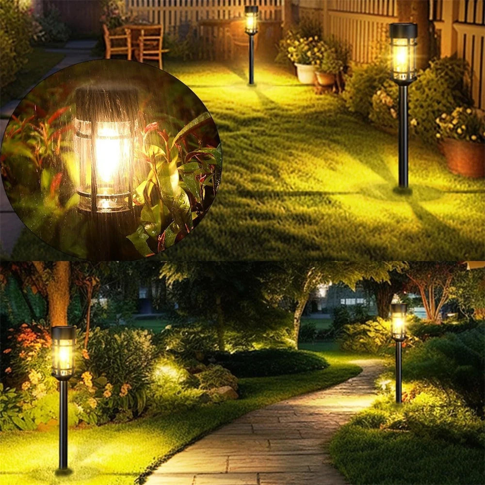 Solar Pathway Lights - Outdoor LED Solar Garden Landscape Lighting