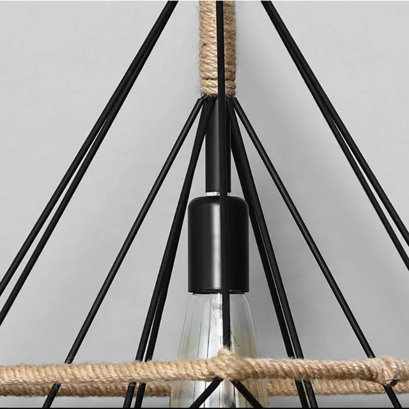 Retro Classical Hemp Rope Chandelier