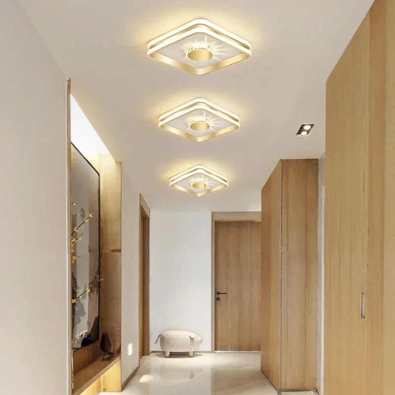 Modern Aisle LED Ceiling Light - Luxurious Indoor Lighting Fixture for Bedroom, Bathroom, Corridor, Balcony