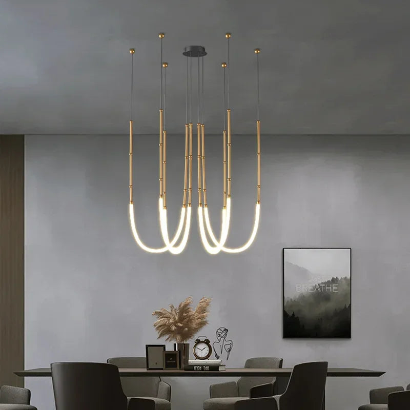 Contemporary Art Line LED Pendant Lights: Elevate Your Home Decor