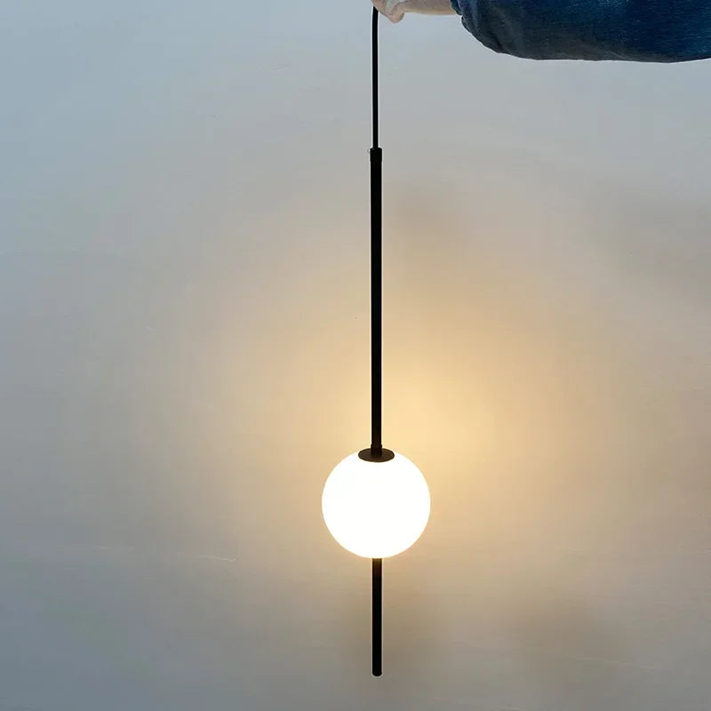 Nordic Glass Ball Pendant Lights - Modern Chandeliers for Dining Room, Bedroom, Restaurant, Bar