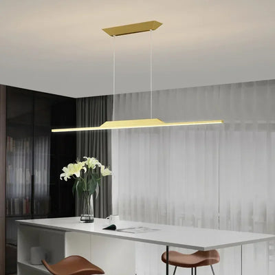 Minimalist Long Strip LED Pendant Chandeliers