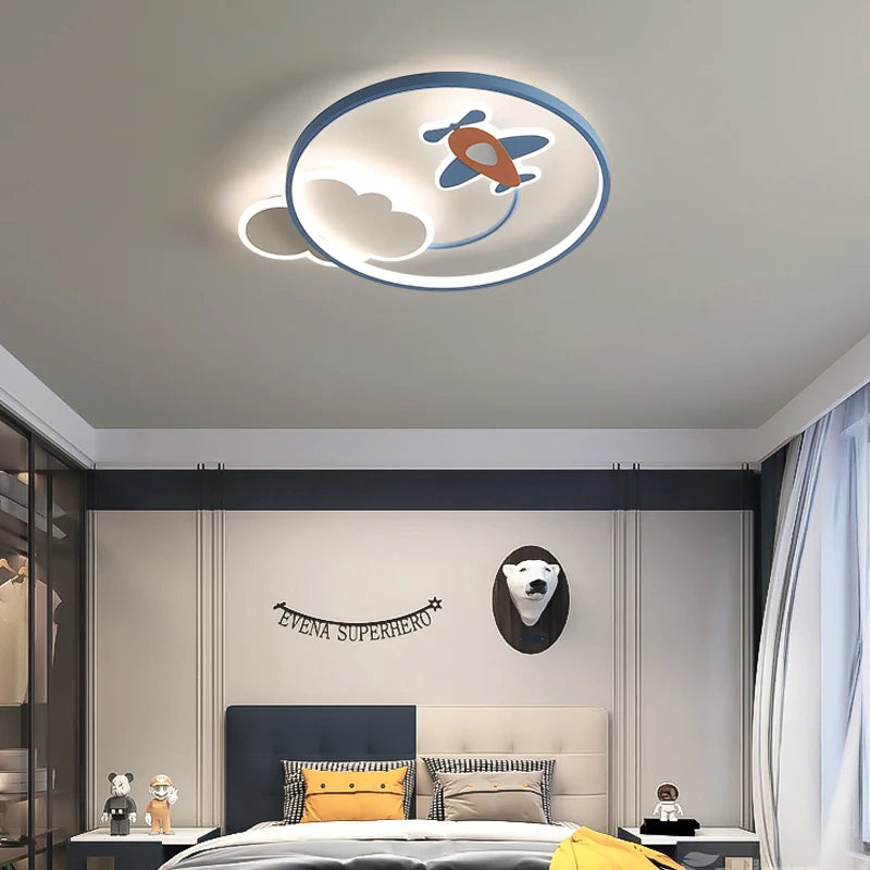 Children's Room LED Airplane Ceiling Lamp: A Fun and Functional Lighting Fixture for Boys' and Girls' Bedrooms