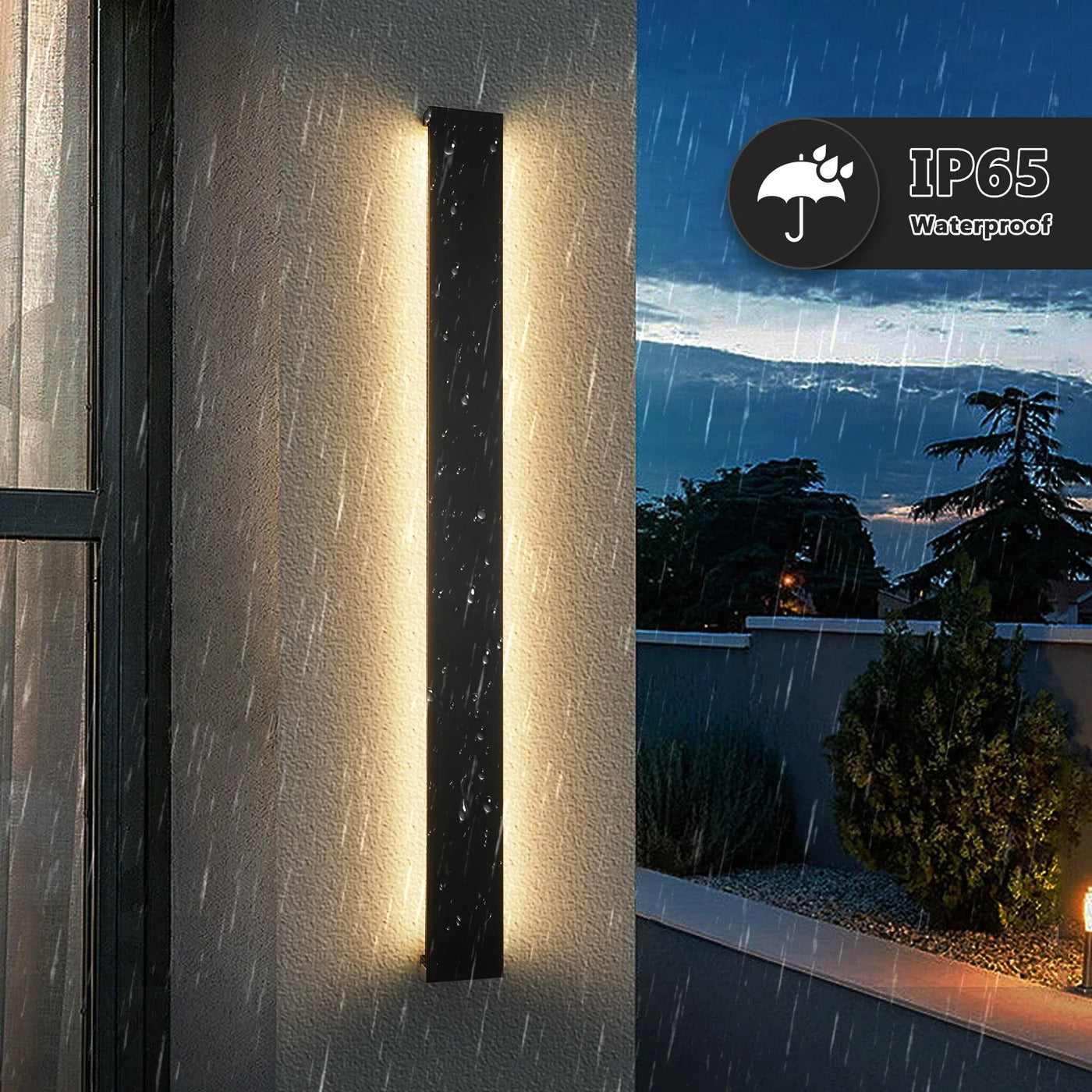 Modern Waterproof LED Long Wall Light: Stylish Outdoor Illumination