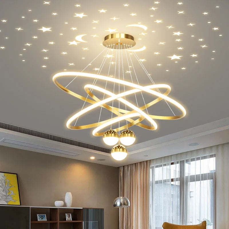 Modern LED Pendant Light: Nordic Fashion Circular Lamp