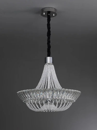 Modern French Crystal Chandelier - Luxury LED Hanging Lamp for Elegant Home Decor