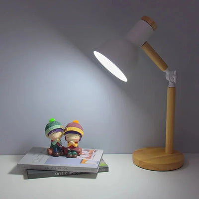 Artistic Mushroom-Shaped Wooden Desk Lamp: Illuminate Your Space with Style