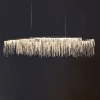 LED Tassels Pendant Chandelier for Dining Room Kitchen Island