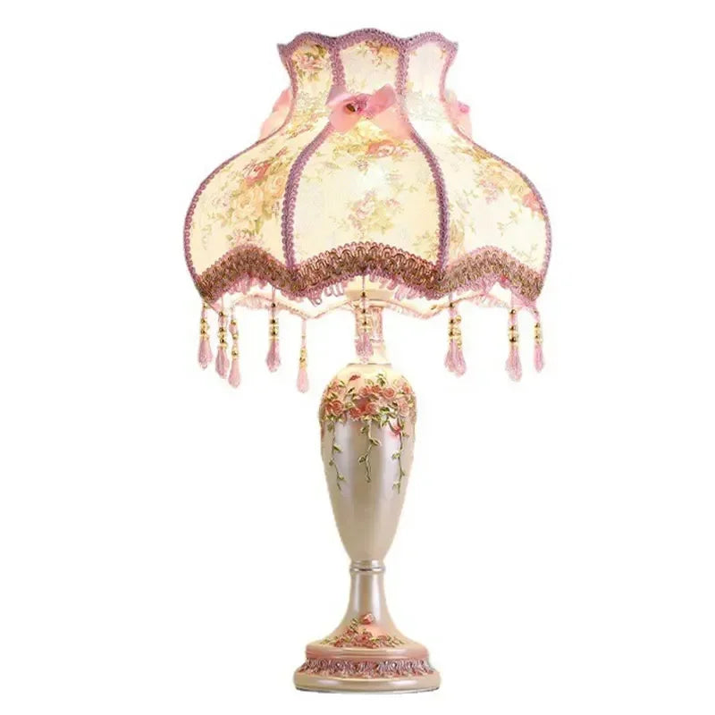 Elegant European Ceramic Table Lamp - Perfect for Bedroom and Wedding Décor with a Touch of Warmth