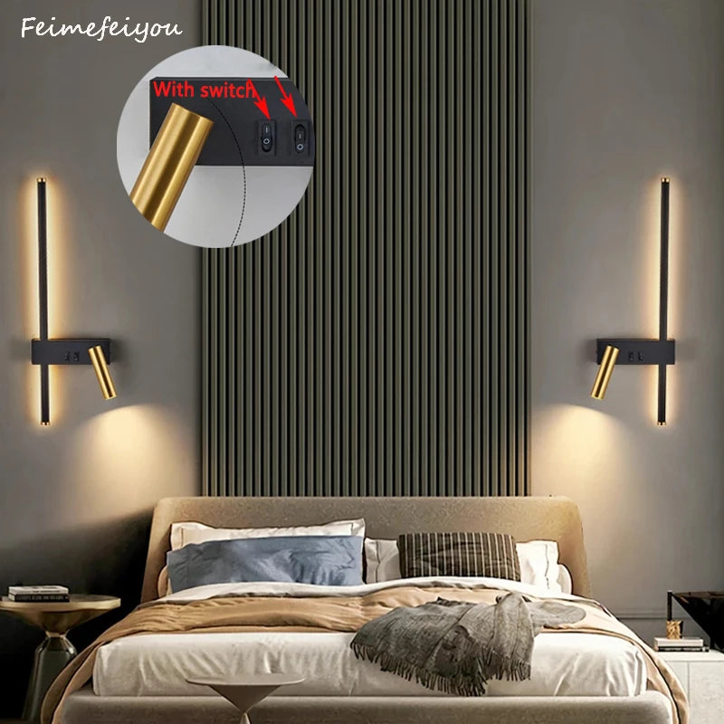 Nordic Modern LED Wall Lamps - Dual Light Sources