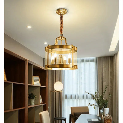 Luxurious Elegance: Copper Pendant Lamp for European Charm