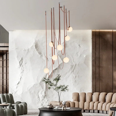 Modern Minimalist Designer Villa Chandelier - Nordic Ceiling Light for Living Room, Dining Room