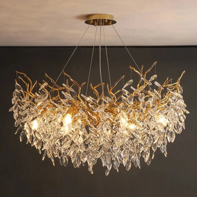 Luxury Gold Crystal LED Chandeliers: Elevate Your Living Spaces with Elegance