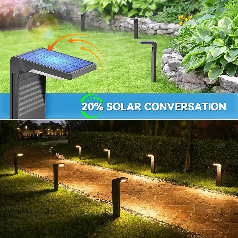 Garden Solar Lawn Lights: Outdoor Decoration for Pathways and Landscapes