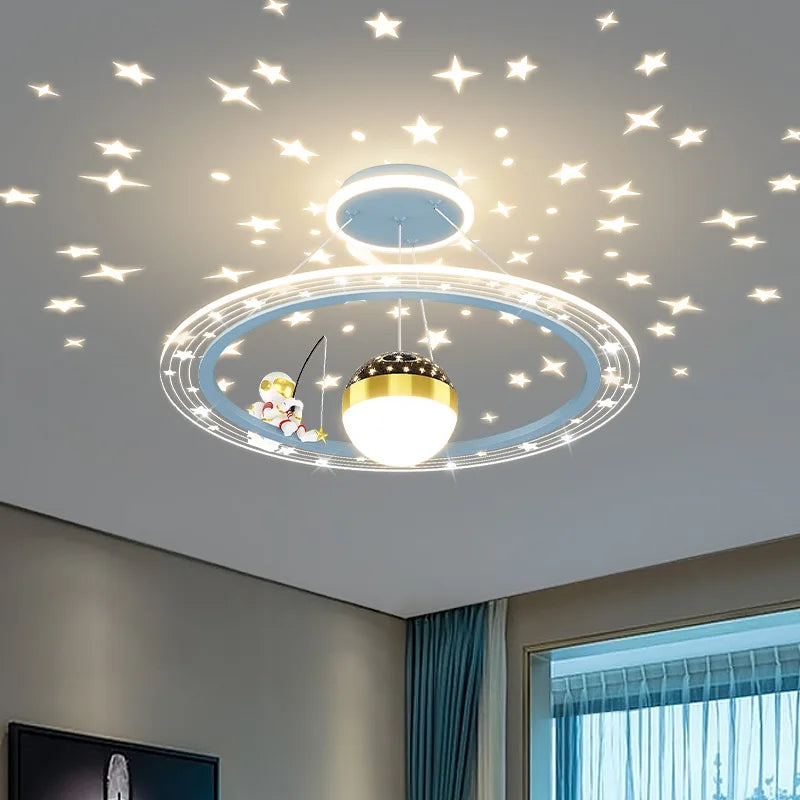 Modern Astronaut LED Chandeliers: A Fun and Functional Lighting Solution for Children's Rooms