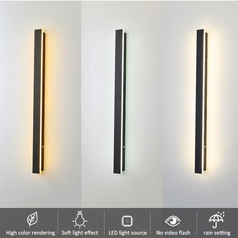 Modern Outdoor Wall Lighting Fixture for Porch