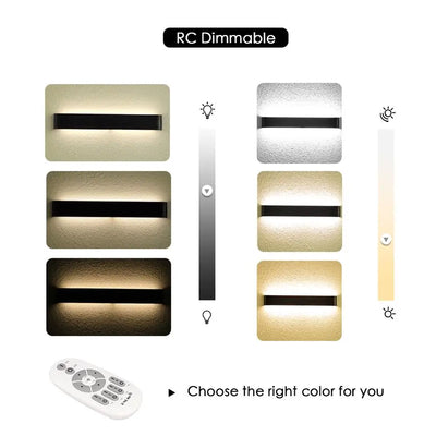 Dimmable LED Wall Sconce Light - Modern Wall Lamp for Living Room Bedroom