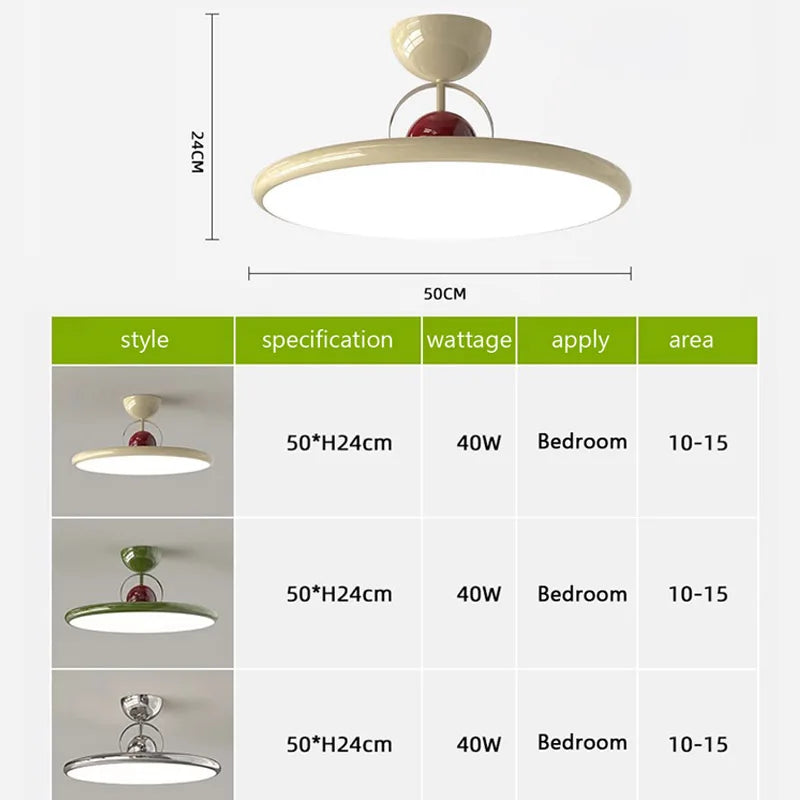 Nordic LED Flying Saucer Ceiling Chandelier