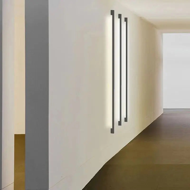 Modern Minimalist Long Wall Lamp - LED Wall Mounted Light for Indoor Living Room, Bedroom, and More