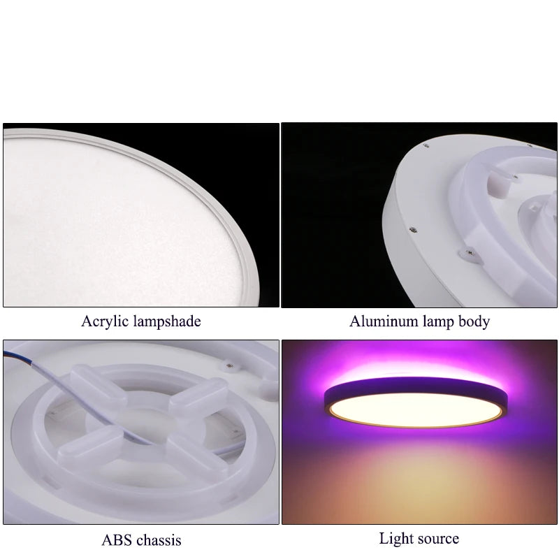 LED Smart Ceiling Light with WiFi and Remote Control | RGB and White Panel Light