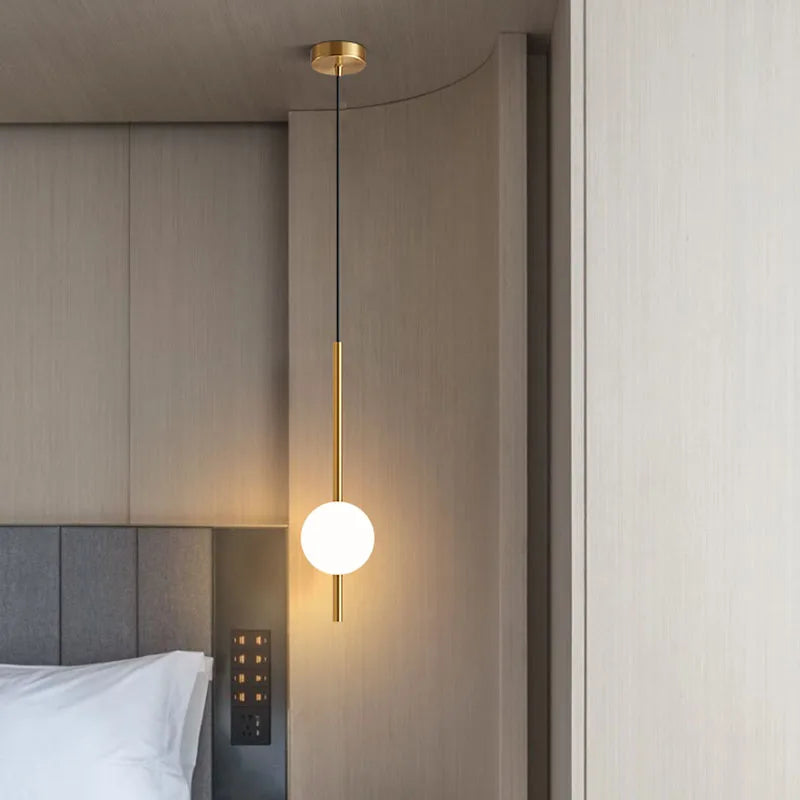 Nordic Bedside Pendant Lights for Bedroom - LED Lighting Fixture