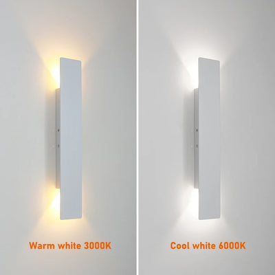 Modern LED Wall Lamp - Rectangular Bedroom Bedside Lights for Minimalist Indoor Lighting