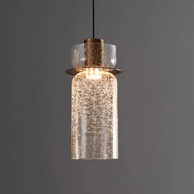 Luxury Crack Glass Chandelier Pendant Light - Modern Retro Design