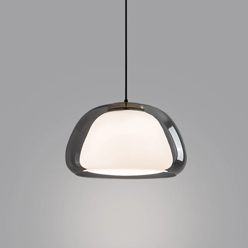 Sleek Denmark Design Glass Pendant Lamp - Modern Lighting Fixture for Living, Dining, and Bedroom Spaces