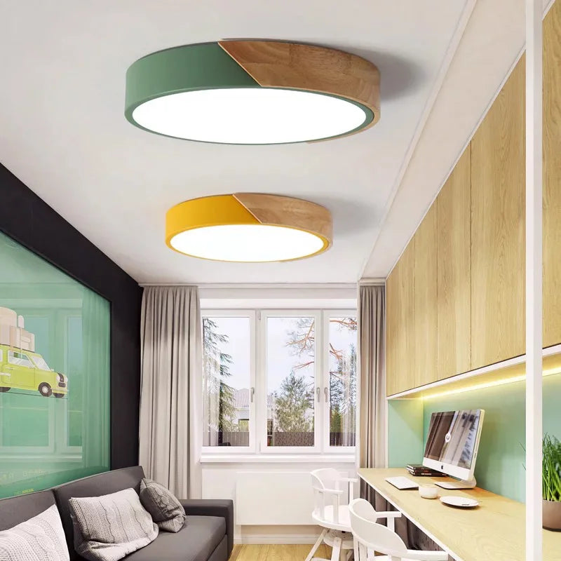 Modern LED Ceiling Light Macaron Chandelier