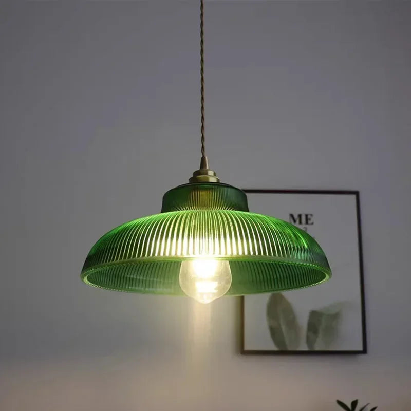 LED Vintage Glass Pendant Light