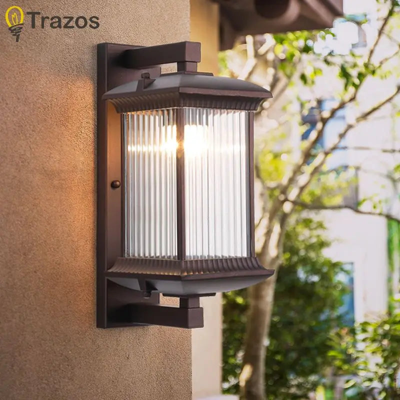 Contemporary Outdoor Aisle Wall Light – Modern Villa & Garden Fixture