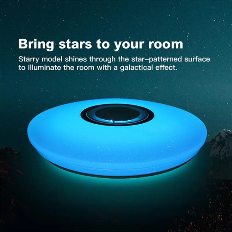 MARPOU Smart RGB Ceiling Lighting with Bluetooth Speaker - Illuminate and Entertain in Style