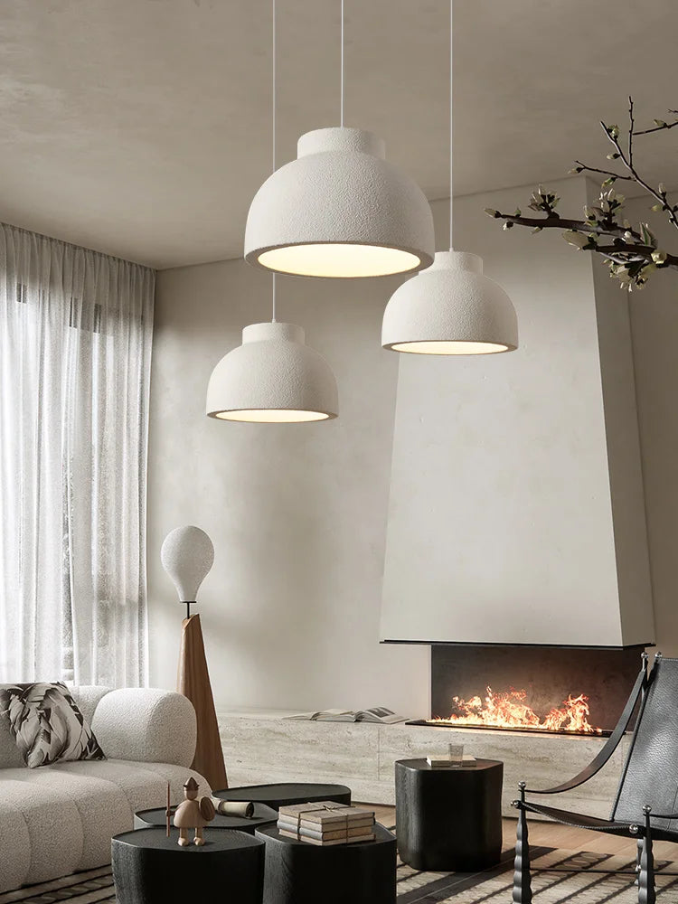 Nordic Wabi Sabi Pendant Lights - Minimalist Bedroom LED Chandeliers