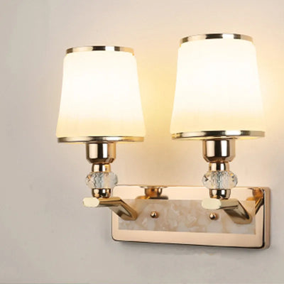 Modern LED Wall Lamp with Glass Lampshade | Wall Sconces