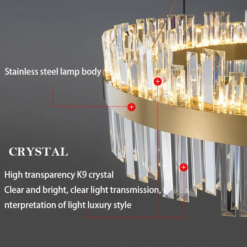 Modern Luxury Chandeliers Crystal Pendant Ceiling Lights: Elevate Your Space