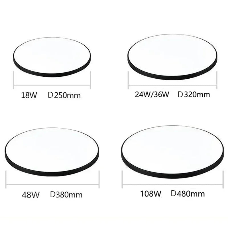 Modern LED Round Ceiling Lamps - Ceiling Light Fixtures for Living Room, Bedroom, Bathroom, Dining Room, Kitchen