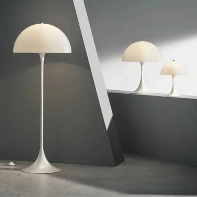 Modern White Mushroom Floor Light - Versatile Standing Lamp for Living Room and Bedside