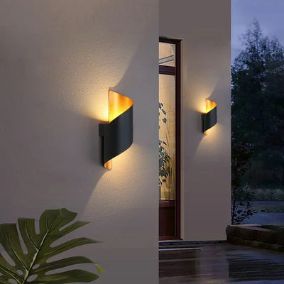 Modern Spiral Design LED Wall Lamp – IP65 Waterproof Sconce for Indoor and Outdoor Use