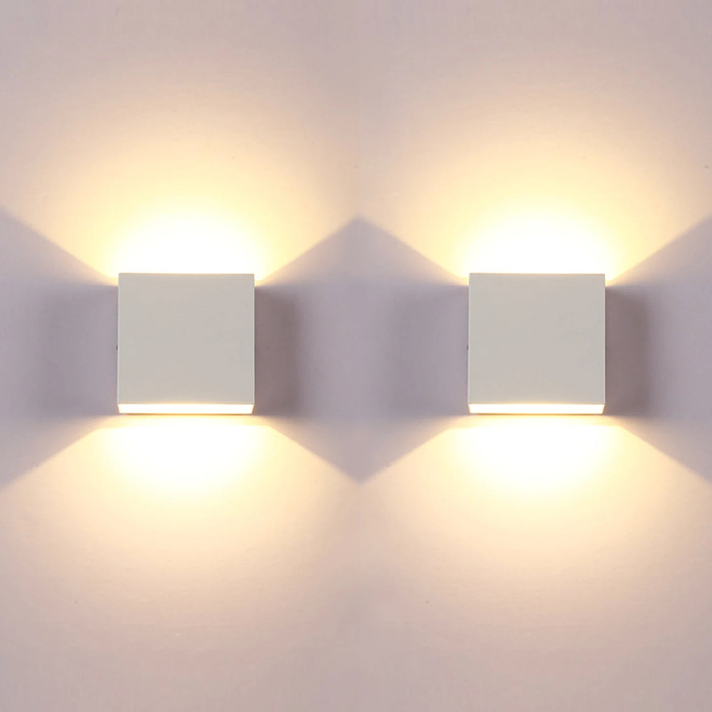 LED Wall Sconces 2-Pack 6W Modern Indoor Wall Lamp - Stylish Lighting Solution for Every Space